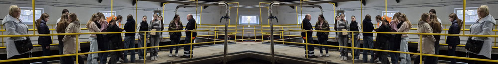 Osmáci v čističce odpadních vod (ČOV)